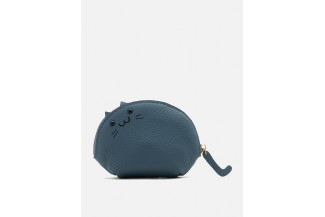 8097 Blue Misty Feline Mini Pouch